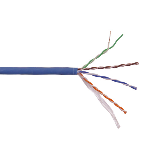 Кабель LANMASTER U/UTP, 4 пары, Кат. 5E, 350 МГц, LSZH, нг(А)-HF, синий, 305 м