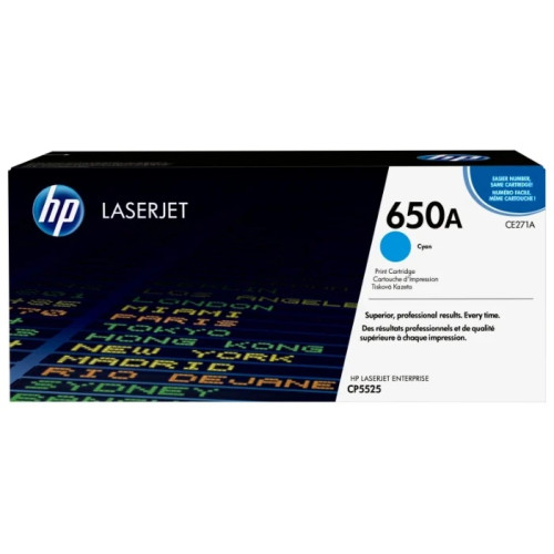 Cartridge HP 650A для LJ CP5520/5525, голубой (15 000 стр.)