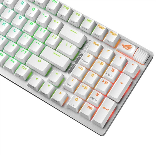 ASUS ROG STRIX SCOPE II 96 WIRELESS, 2.4 GHz RF, Bluetooth, 96%, PBT, White