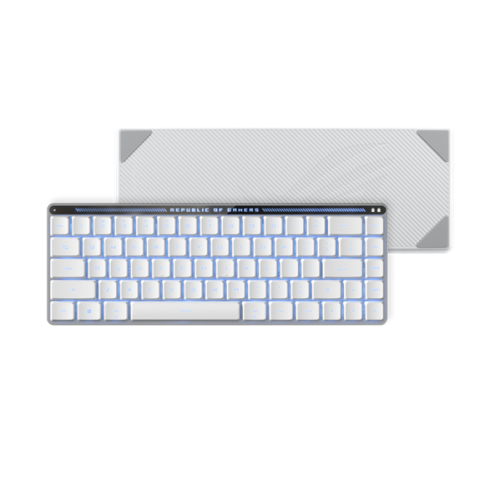 ASUS FALCHION RX LP, 2.4 GHz RF, Bluetooth, 65%, PBT, White