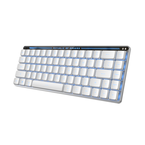 ASUS FALCHION RX LP, 2.4 GHz RF, Bluetooth, 65%, PBT, White