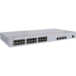 HUAWEI eKit S220-24P4X (L2, 24*10/100/1000BASE-T ports(400W PoE+), 4*10GE SFP+ ports, built-in AC power)