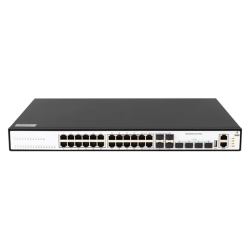 SNR Ethernet коммутатор, 24 порта PoE 10/100/1000Base-T, 4 порта 1/10GBase-X SFP+, L3, (бюджет PoE 370Вт), 220V AC