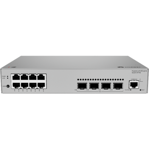 HUAWEI eKit S220-8T4S (L2, 8*10/100/1000BASE-T ports, 4*GE SFP ports, built-in AC power)