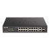 D-Link EasySmart L2 Switch 16х1000Base-T PoE, 2xCombo 1000Base-T/SFP, PoE Budget 130W