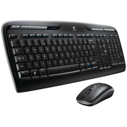 Logitech Wireless Desktop MK330, (Keybord&mouse),  USB, Black, [920-003995]