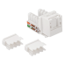 Модуль Keystone, RJ45, неэкранированный, кат.5E, со встроенной шторкой, 90 градусов, белый