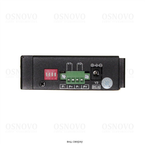 OSNOVO OMC-1000-11X/I Промышленный компактный медиаконвертер Gigabit Ethernet. Порты: 1 x GE (10/100/1000Base-T), 1 x GE SFP (100/1000Base-X). Поддержка режима CCTV: Увеличение расстояния передачи дан