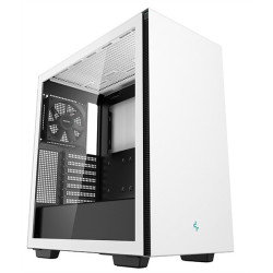 Deepcool CH510 WH без БП, боковое окно (закаленное стекло), 1x120мм вентилятор сзади, белый, ATX