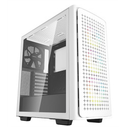 Deepcool CK560 WH без БП, боковое окно (закаленное стекло), 3xARGB LED 120мм вентилятора спереди и 1x140мм вентилятор сзади, белый, ATX