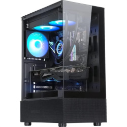 Formula V Line Crystal Z1 Black, ATX, Left & Front side Tempered Glass, USB3.0*1, USB2.0*2