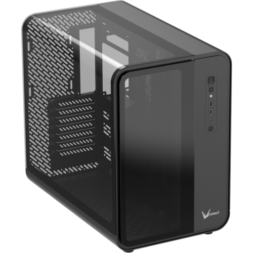 Formula V Line Crystal U7 Black, ATX, TYPE-C*1, USB3.0*2, Aluminum + Tempered Glass