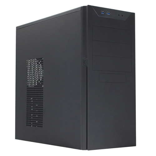 MidiTower Powerman BA833 Black ____ U3.0*2+A(HD) ATX, mATX(без блока питания)