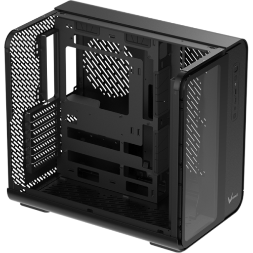 Formula V Line Crystal U7 Black, ATX, TYPE-C*1, USB3.0*2, Aluminum + Tempered Glass