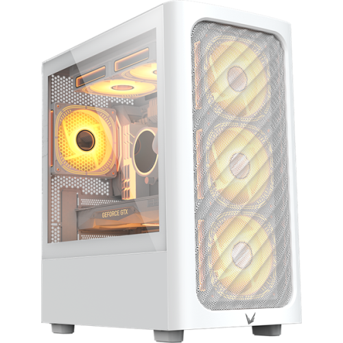 Formula V Line Air Mesh G3 Plus White, MATX, Type-C*1, USB3.0*2, FRONT 3x120mm FRGB, REAR 1x120mm FRGB