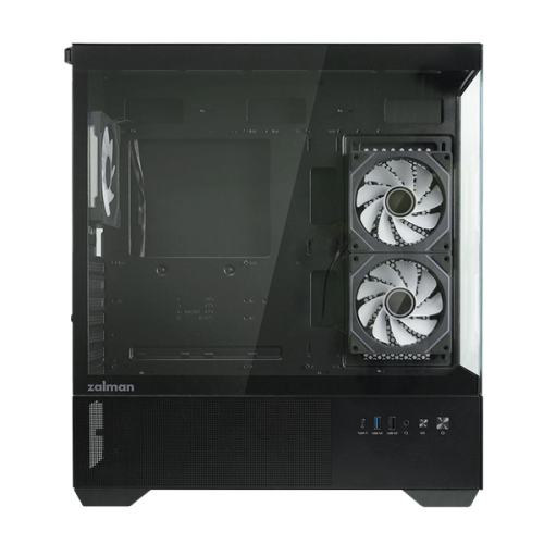 ZALMAN CHRONIX V2, ATX, BLACK, WINDOW, 1xCombo (3.5’’ or 2.5’’), 1x3.5’’HDD, 2x2.5’’SSD, 1xUSB2.0, 1xUSB3.0, 1xUSB Type-C, SIDE 2x120mm ARGB, REAR 1x120mm ARGB