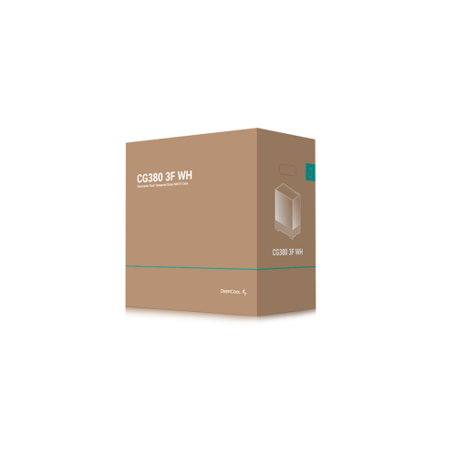 Deepcool CG380 3F WH без БП, боковое окно (панорама), 3x120mm ARGB PWM вентилятора, белый, mATX (R-CG380-WHAGM3-G)