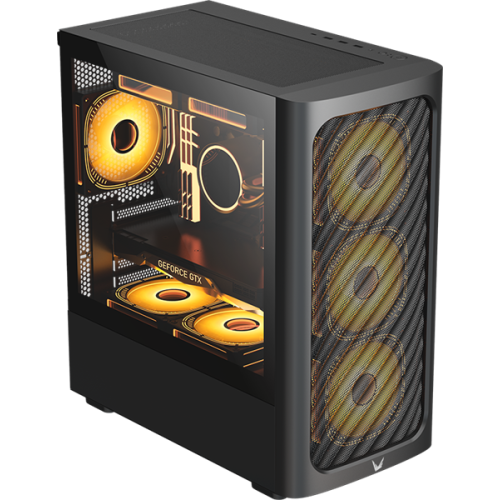 Formula V Line Air Mesh G3 Plus Black, MATX, Type-C*1, USB3.0*2, FRONT 3x120mm FRGB, REAR 1x120mm FRGB