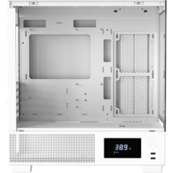 Formula V Line Crystal E1M White, MATX, USB3.0*2, Switch Display Panel