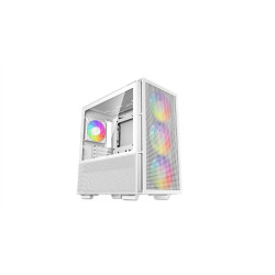 Deepcool CH560 WH без БП, боковое окно (закаленное стекло), 3x140мм ARGB вентилятор спереди и 1x120мм ARGB вентилятор сзади, белый, ATX