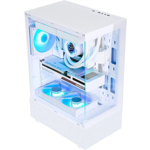 Formula V Line Crystal Z1 White, ATX, Left & Front side Tempered Glass, USB3.0*1, USB2.0*2