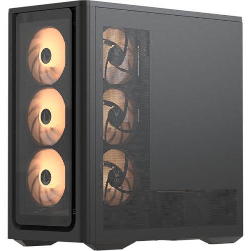 Formula V Line Air Power G9 DUO PA Black, ATX, TYPE-C*1, USB3.0*2, MESH/GLASS FRONT PANEL, FRONT 3x PERFORMANCE ARGB, REAR 1x PERFORMANCE ARGB