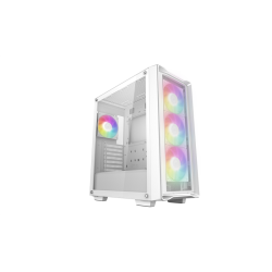 Deepcool CC560 MESH V2 WH без БП, боковое окно (закаленное стекло), 3x120мм ARGB LED вентилятор спереди и 1x120мм ARGB LED вентилятор сзади, белый, ATX