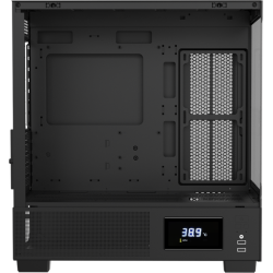 Formula V Line Crystal E1M Black, MATX, USB3.0*2, Switch Display Panel