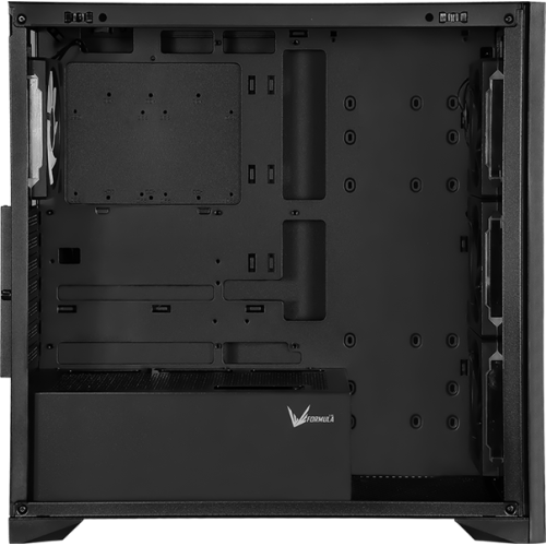 Formula V Line TimberLine T0 Black, ATX, wood+plastic front, TYPE-C*1, USB3.0*2, FRONT 3x120mm FRGB, REAR 1x120mm FRGB