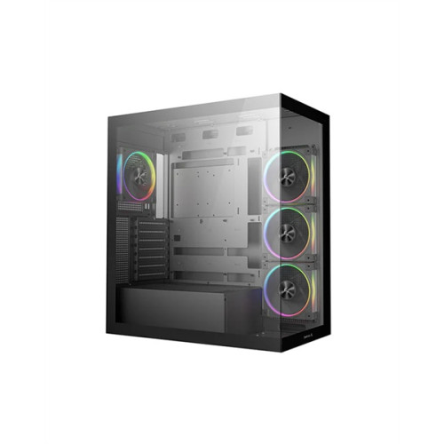 Deepcool CG580 4F V2 без БП, боковое окно (панорама), 4x120mm ARGB PWM вентилятора, черный, ATX (R-CG580-BKADA4-G-2)