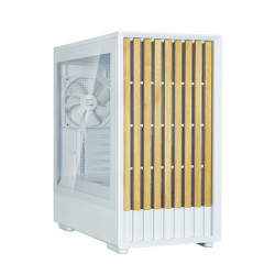 ZALMAN P10 NAMU, MATX, WHITE, WINDOW, FRONT COVER WALNUT, 2x3.5