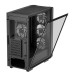 Deepcool CC560 ARGB V2 без БП, боковое окно (закаленное стекло), 3x120мм ARGB LED вентилятор спереди и 1x120мм ARGB LED вентилятор сзади, черный, ATX