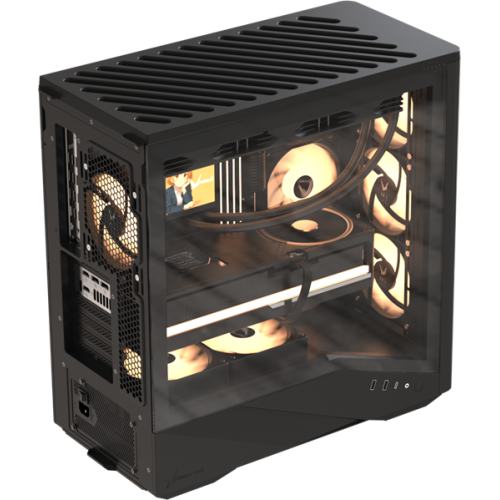 Formula V Line Air Power G9 DUO PA Black, ATX, TYPE-C*1, USB3.0*2, MESH/GLASS FRONT PANEL, FRONT 3x PERFORMANCE ARGB, REAR 1x PERFORMANCE ARGB