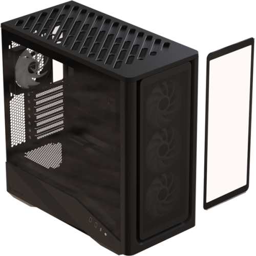 Formula V Line Air Power G9 DUO PA Black, ATX, TYPE-C*1, USB3.0*2, MESH/GLASS FRONT PANEL, FRONT 3x PERFORMANCE ARGB, REAR 1x PERFORMANCE ARGB