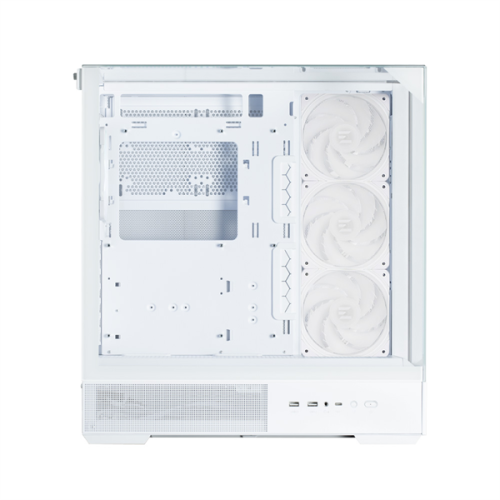 ZALMAN P40 Prism Plus, ATX, WHITE, WINDOW, 3xCombo (3.5'' or 2.5