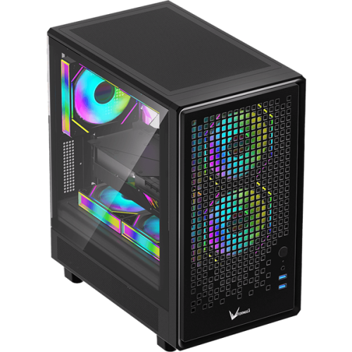 Formula V Line Air Mesh G2 Black, MATX, USB3.0*2, FRONT 2x120mm FRGB, REAR 1x120mm FRGB