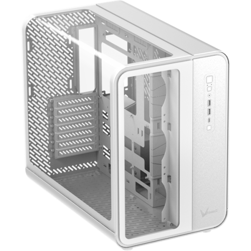 Formula V Line Crystal U7 White, ATX, TYPE-C*1, USB3.0*2, Aluminum + Tempered Glass