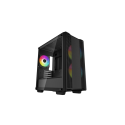 Deepcool CC360 ARGB без БП, боковое окно (закаленное стекло), черный, mATX