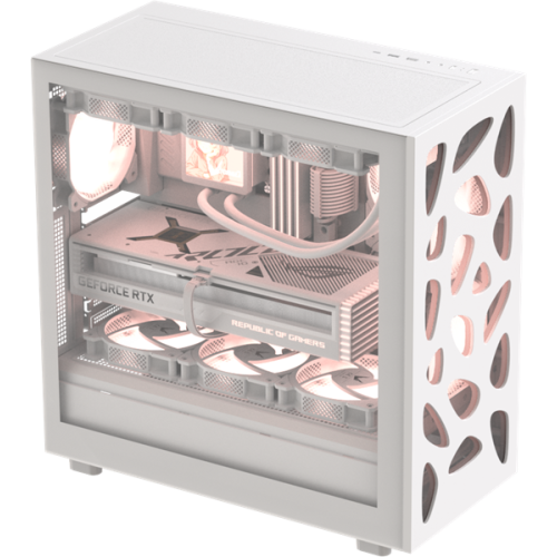 Formula V Line Mana Stone White, ATX, TYPE-C*1, USB2.0*1, USB3.0*1, FRONT 3x120mm FRGB, REAR 1x120mm FRGB