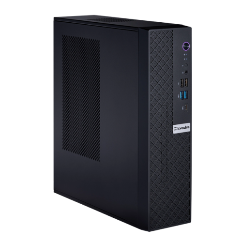 KVADRA TAU SFF, Core i3-12100, 16GB DDR4 3200 (1x16GB), SSD 512Gb, Intel Internal Graphics,no WiFi, no BT, noDVD, wired keyboard & mouse, Black, noOS, 1Y Wty, МПТ