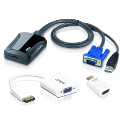 ATEN Laptop USB KVM Console Crash Cart AdapterVC925 kit