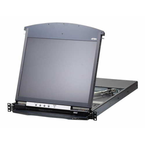 ATEN 1L/1R 16p C5 D.Rail LCD KVM over IP SW