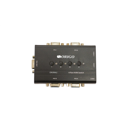 ORIGO 4-портовый KVM-переключатель с портами VGA и USB