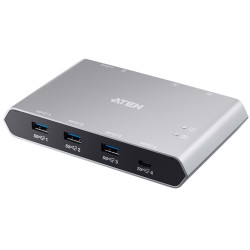 ATEN 2-Port USB-C Gen 2 Sharing Switch with Power Pass-through