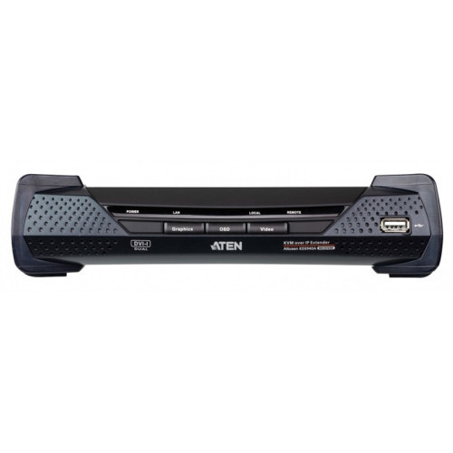 DVI-I Dual Display KVM over IP receiver (Ethernet + Optical)