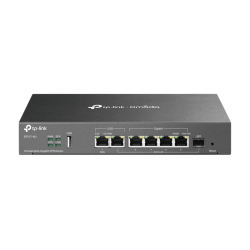 TP-Link ER707-M2 VPN-маршрутизатор Omada с мультигигабитными портами,1 x RJ45 WAN 2,5 Гбит/с, 1 x RJ45 WAN/LAN 2,5 Гбит/с, 1 x SFP WAN/LAN, 4 гиг. порта RJ45 WAN/LAN, 1 порт USB 2.0