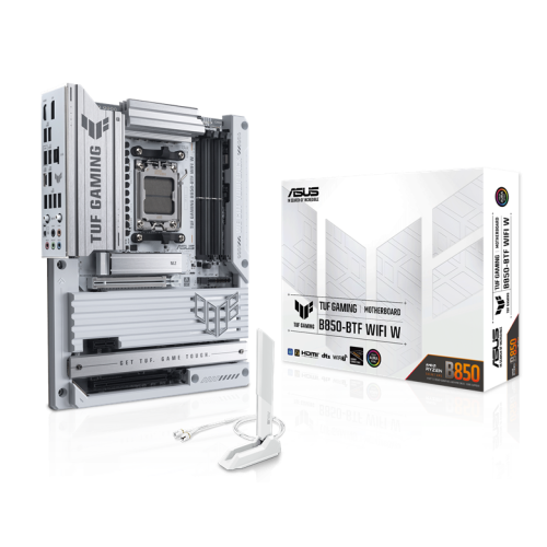 ASUS TUF GAMING B850-BTF WIFI W, AM5, B850, 4*DDR5, 4*SATA, 3*M.2, 7*USB 3.2, 2*USB 2.0, Type-C, 3*PCIx16, 1*PCIx1, DP+HDMI, ATX; 90MB1KW0-M0EAY0