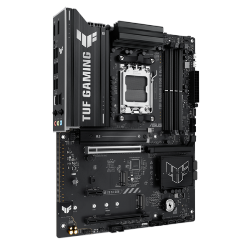 ASUS TUF GAMING B850M-E WIFI, AM5, B850, 4*DDR5, 4*SATA, 3*M.2, 4*USB 3.2, 3*USB 2.0, Type-C, 3*PCIx16, 1*PCIx1, DP+HDMI, mATX; 90MB1LS0-M0EAY0
