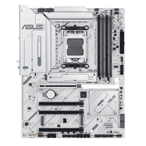 ASUS X870 MAX GAMING WIFI7 W, AM5, X870, 4*DDR5,  4*SATA, 3*M.2, 4*USB 3.2, 4*USB 2.0, 2*Type-C, 5*PCIx16, HDMI, ATX; 90MB1LZ0-M0EAY0