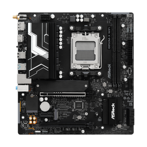 ASROCK B850M-X WIFI R2.0, AM5, B850, 2*DDR5, 4*SATA, 2*M.2, 2*USB 2.0, 3*USB 3.2, Type-C, 2*PCIx16, 1*M.2 (Key E), HDMI+DP, mATX